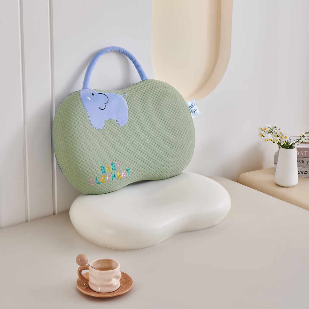 91家纺网 家纺一手货源 找家纺 永旺家纺 2026新款大象记忆枕枕头枕芯 大象记忆枕-绿