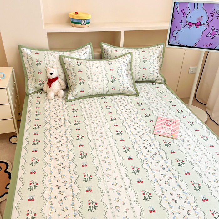 91家纺网 家纺一手货源 找家纺 （总）懒猫家纺 2026新款600D数码印花冰丝凉席系列