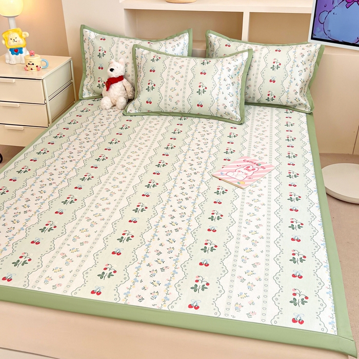 91家纺网 家纺一手货源 找家纺 （总）懒猫家纺 2026新款600D数码印花冰丝凉席系列