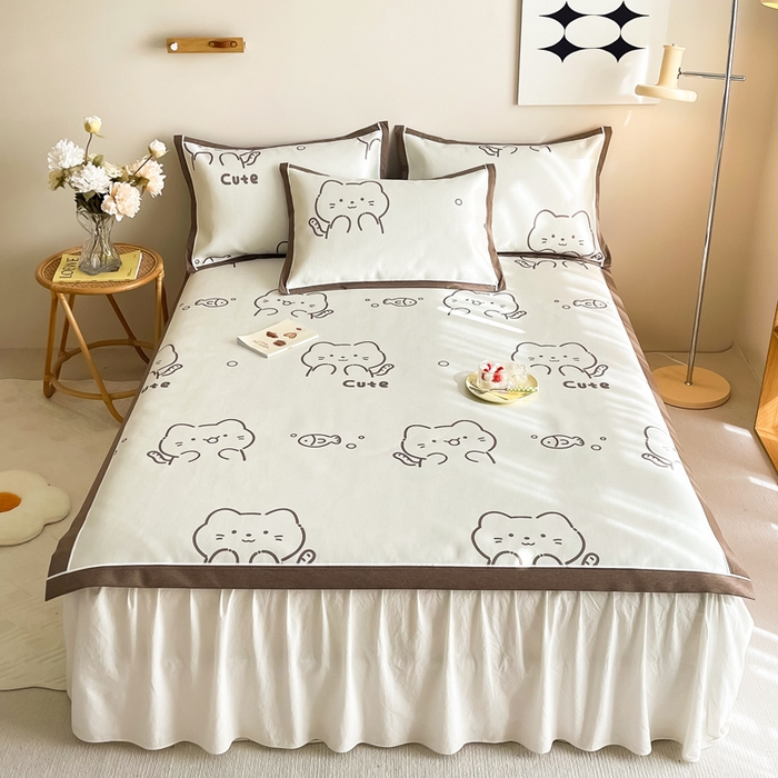 91家纺网 家纺一手货源 找家纺 （总）懒猫家纺 2026新款600D数码印花冰丝凉席系列