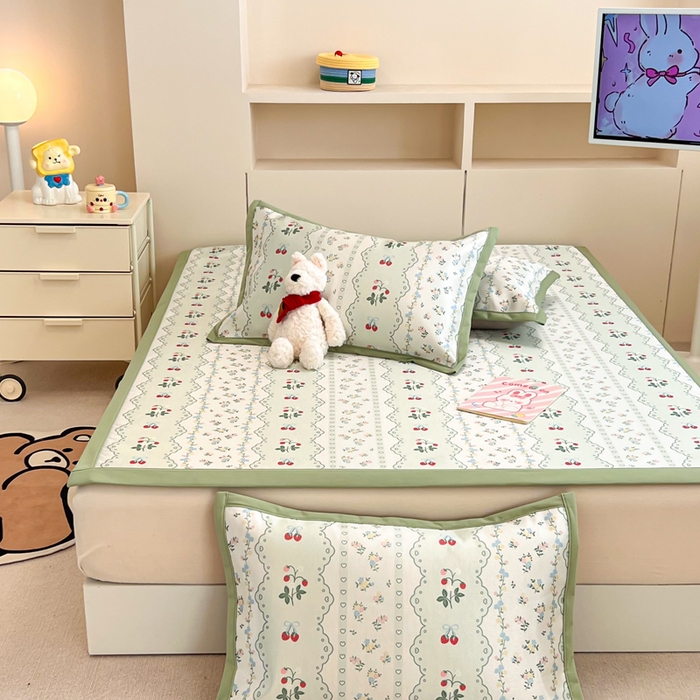 91家纺网 家纺一手货源 找家纺 （总）懒猫家纺 2026新款600D数码印花冰丝凉席系列