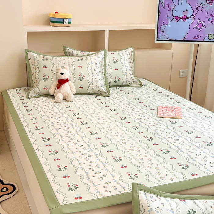 91家纺网 家纺一手货源 找家纺 （总）懒猫家纺 2026新款600D数码印花冰丝凉席系列