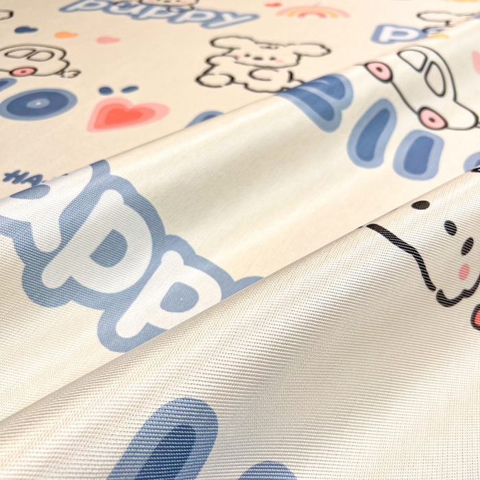 91家纺网 家纺一手货源 找家纺 懒猫家纺 2026新款600D数码印花冰丝凉席系列 舞动小狗