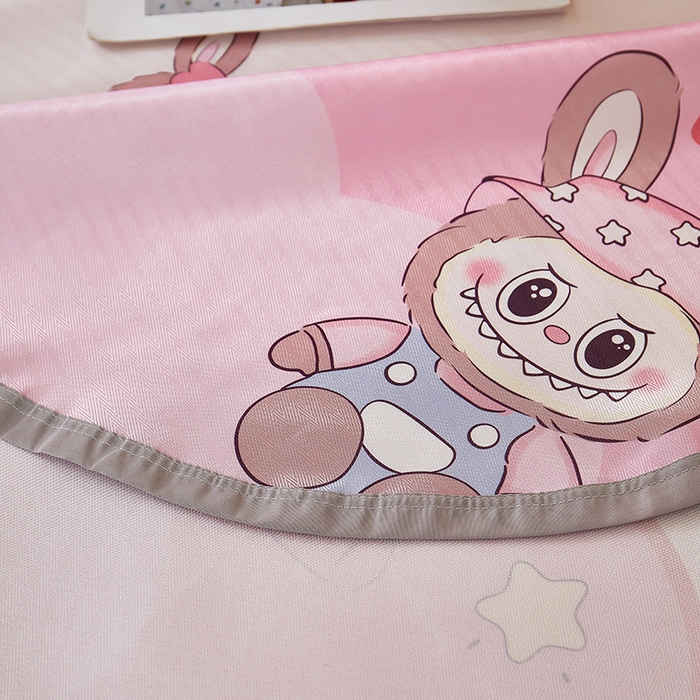 91家纺网 家纺一手货源 找家纺 星窝家纺 2026新款直播电商优选可机洗斜纹提花冰丝凉席三件套 爱多多粉