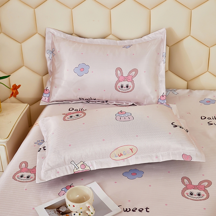 91家纺网 家纺一手货源 找家纺 星窝家纺 2026新款直播电商优选可机洗斜纹提花冰丝凉席三件套 爱多多粉