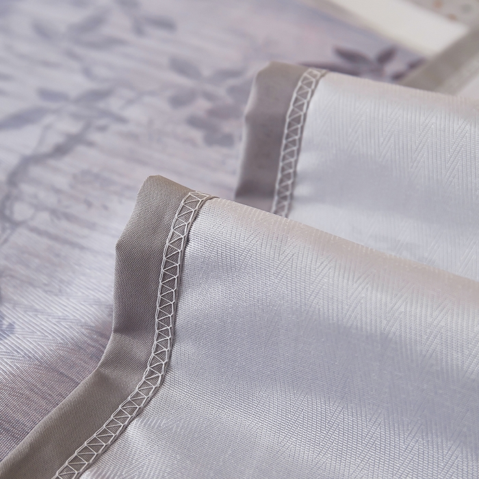 91家纺网 家纺一手货源 找家纺 星窝家纺 2026新款直播电商优选可机洗斜纹提花冰丝凉席三件套 爱在花海