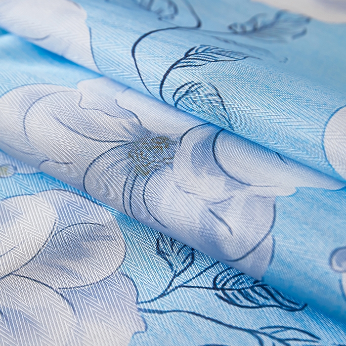 91家纺网 家纺一手货源 找家纺 星窝家纺 2026新款直播电商优选可机洗斜纹提花冰丝凉席三件套 春色满园