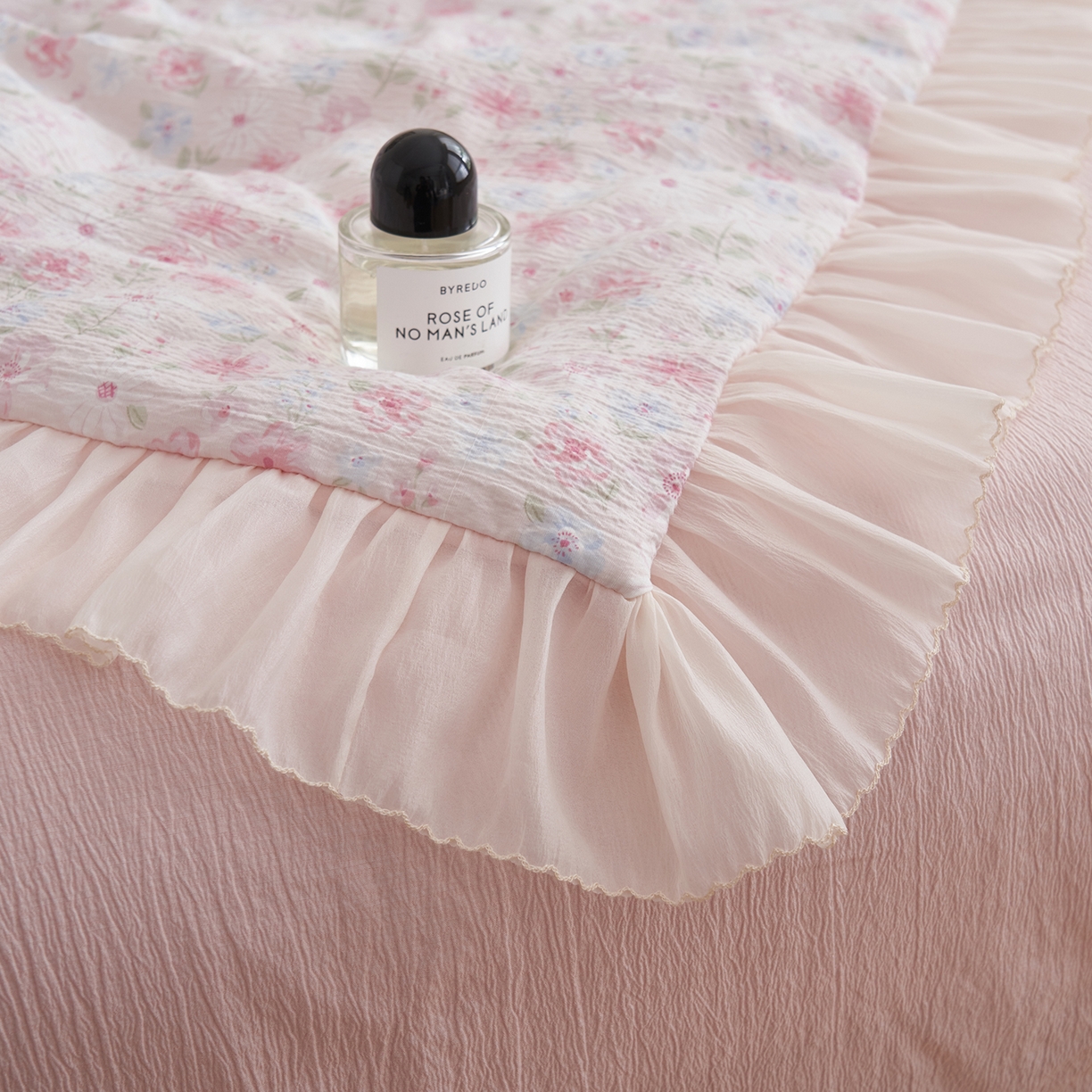 91家纺网 家纺一手货源 找家纺 （总）晨曦家纺 2026新款皱雾纱水洗夏凉被夏被四件套少女ins风韩版