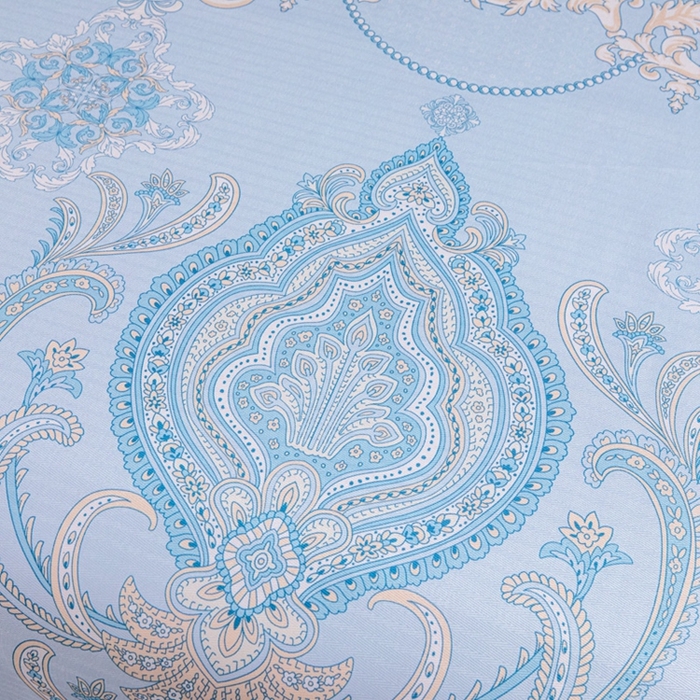 91家纺网 家纺一手货源 找家纺 星窝家纺 2026新款直播电商优选可机洗斜纹提花冰丝凉席三件套 宫廷蓝