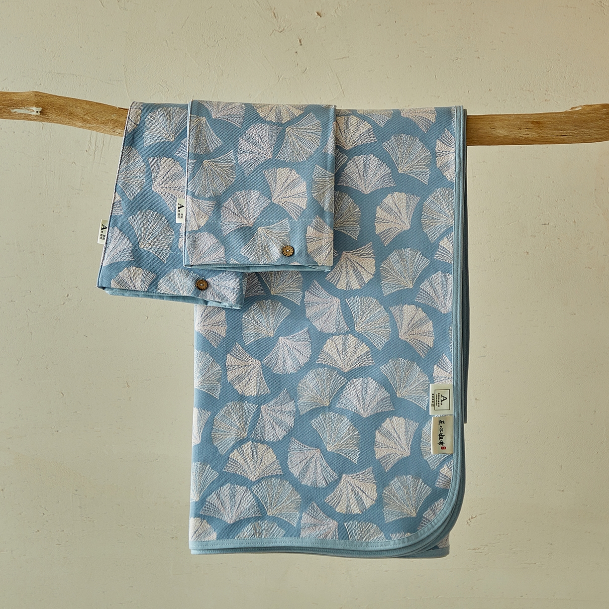 91家纺网 家纺一手货源 找家纺 （总）孑寐家纺 2026新款100%纯棉色织双面大提花老粗布凉席三件套