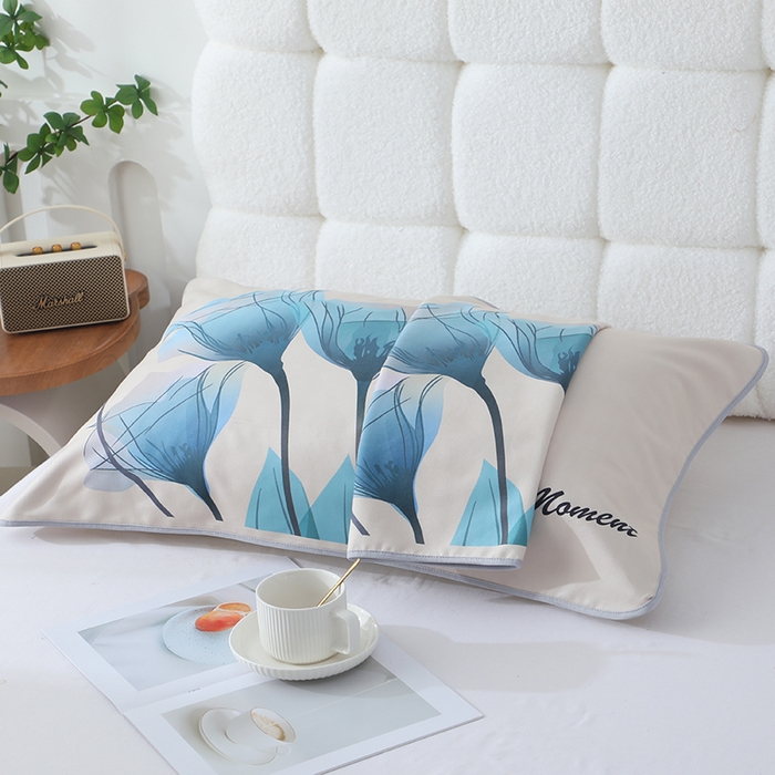 91家纺网 家纺一手货源 找家纺 娇兰毛巾 2026新款7a抗菌夏季凉感枕巾 遇香