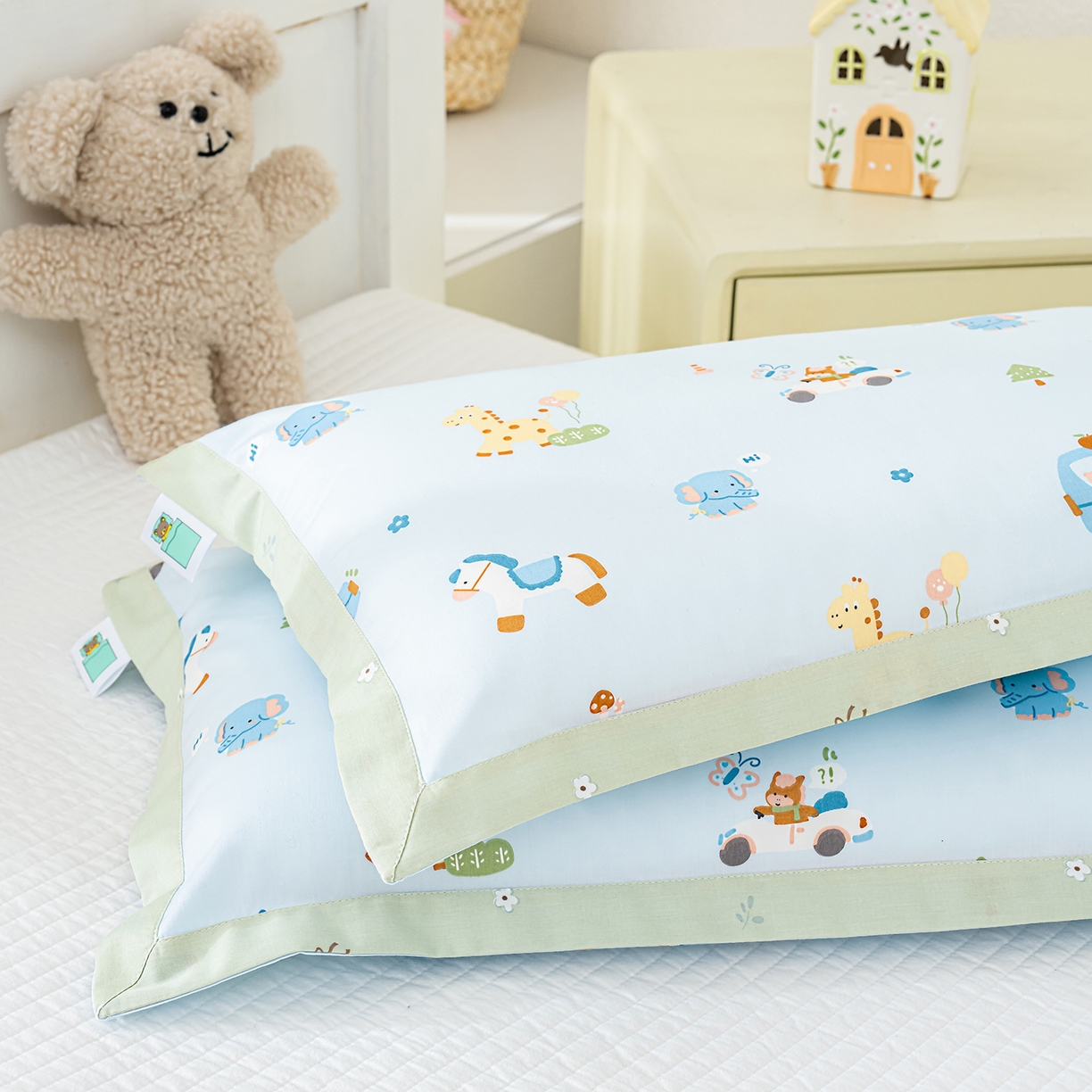 91家纺网 家纺一手货源 找家纺 （总）良佐生活 2026新款A类60支全棉贡缎长绒棉拼角枕套