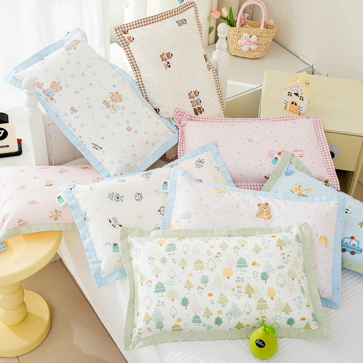 91家纺网 家纺一手货源 找家纺 （总）良佐生活 2026新款A类60支全棉贡缎长绒棉拼角枕套