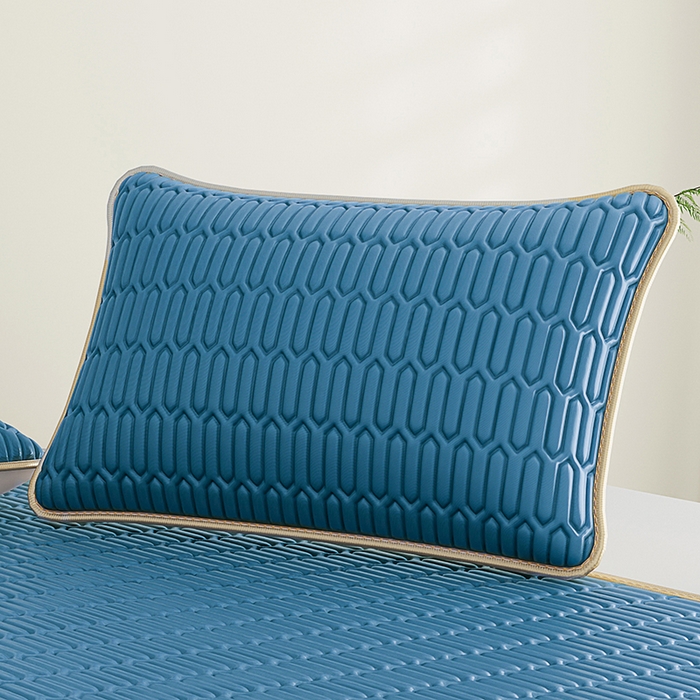 91家纺网 家纺一手货源 找家纺 （总）奇丝雅 2026新款夏季A类纯色乳胶冰丝凉席枕套凉感家用可机洗单人学生宿舍48×74cm一只一对