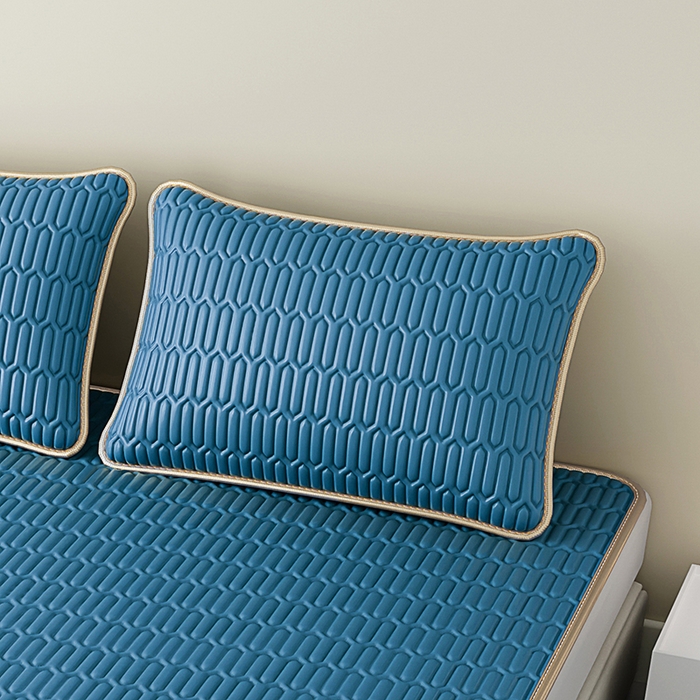 91家纺网 家纺一手货源 找家纺 （总）奇丝雅 2026新款夏季A类纯色乳胶冰丝凉席枕套凉感家用可机洗单人学生宿舍48×74cm一只一对