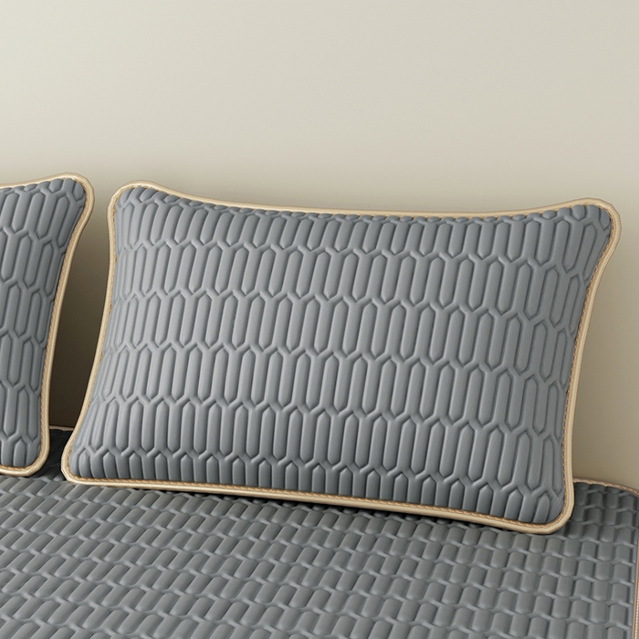 91家纺网 家纺一手货源 找家纺 （总）家品罗兰 2026新款夏季A类纯色乳胶冰丝凉席枕套凉感家用可机洗单人学生宿舍48×74cm一只一对