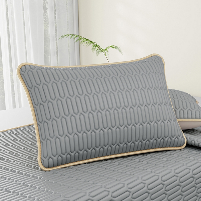 91家纺网 家纺一手货源 找家纺 （总）家品罗兰 2026新款夏季A类纯色乳胶冰丝凉席枕套凉感家用可机洗单人学生宿舍48×74cm一只一对