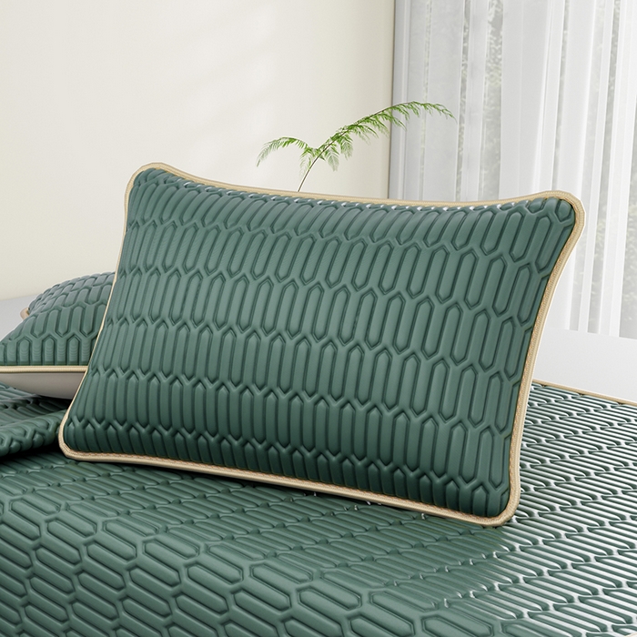 91家纺网 家纺一手货源 找家纺 （总）家品罗兰 2026新款夏季A类纯色乳胶冰丝凉席枕套凉感家用可机洗单人学生宿舍48×74cm一只一对