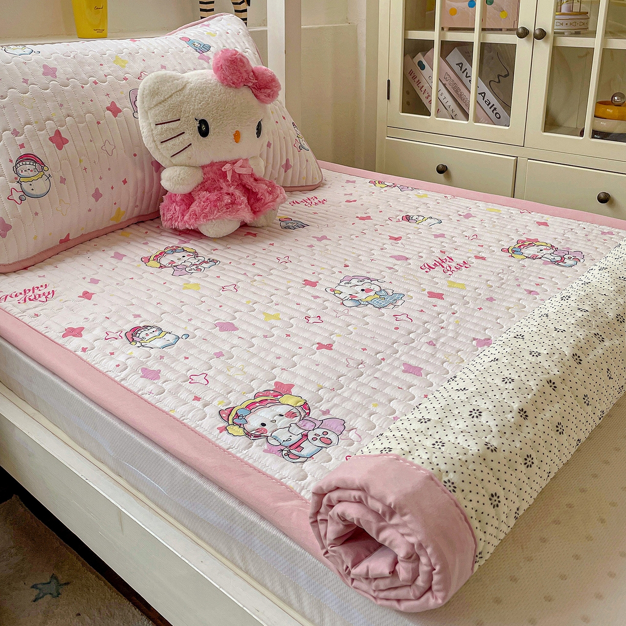 91家纺网 家纺一手货源 找家纺 （总）纽缦家纺 2026新款A类水洗棉夹棉学生床垫