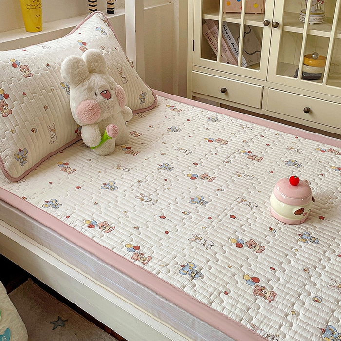 纽缦家纺 2026新款A类水洗棉夹棉学生床垫 小飞象