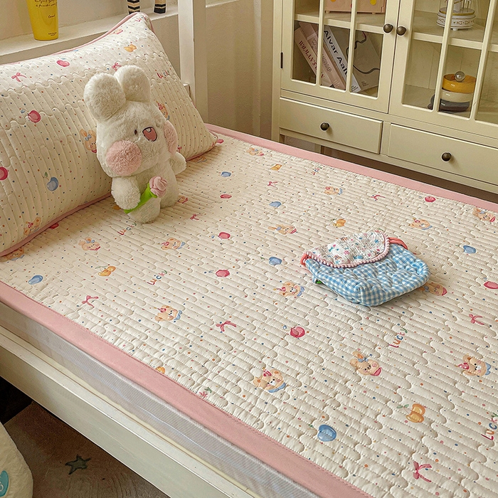 纽缦家纺 2026新款A类水洗棉夹棉学生床垫 乐淘