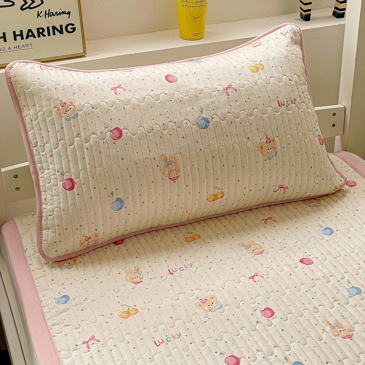 91家纺网 家纺一手货源 找家纺 纽缦家纺 2026新款A类水洗棉夹棉学生床垫 乐淘