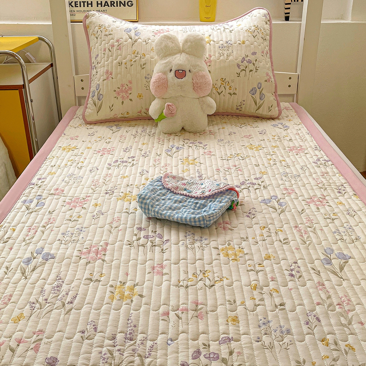 91家纺网 家纺一手货源 找家纺 纽缦家纺 2026新款A类水洗棉夹棉学生床垫 聆风