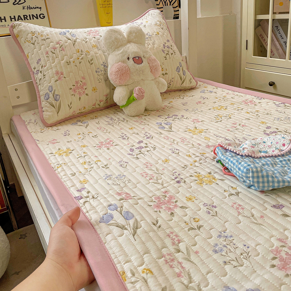 91家纺网 家纺一手货源 找家纺 纽缦家纺 2026新款A类水洗棉夹棉学生床垫 聆风