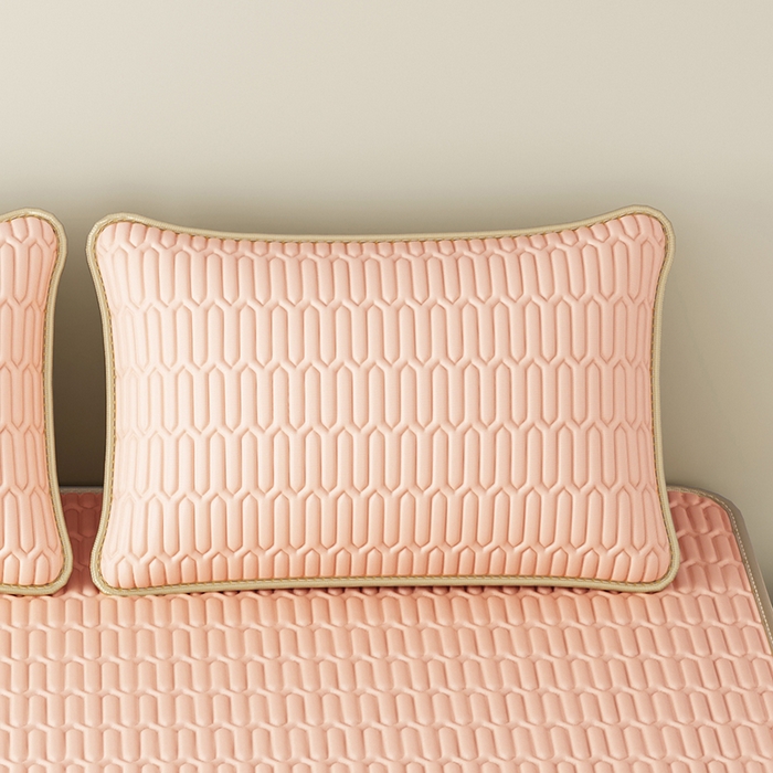 91家纺网 家纺一手货源 找家纺 家品罗兰 2026新款夏季A类纯色乳胶冰丝凉席枕套凉感家用可机洗单人学生宿舍48×74cm一只一对 乳胶冰丝枕套-玉色