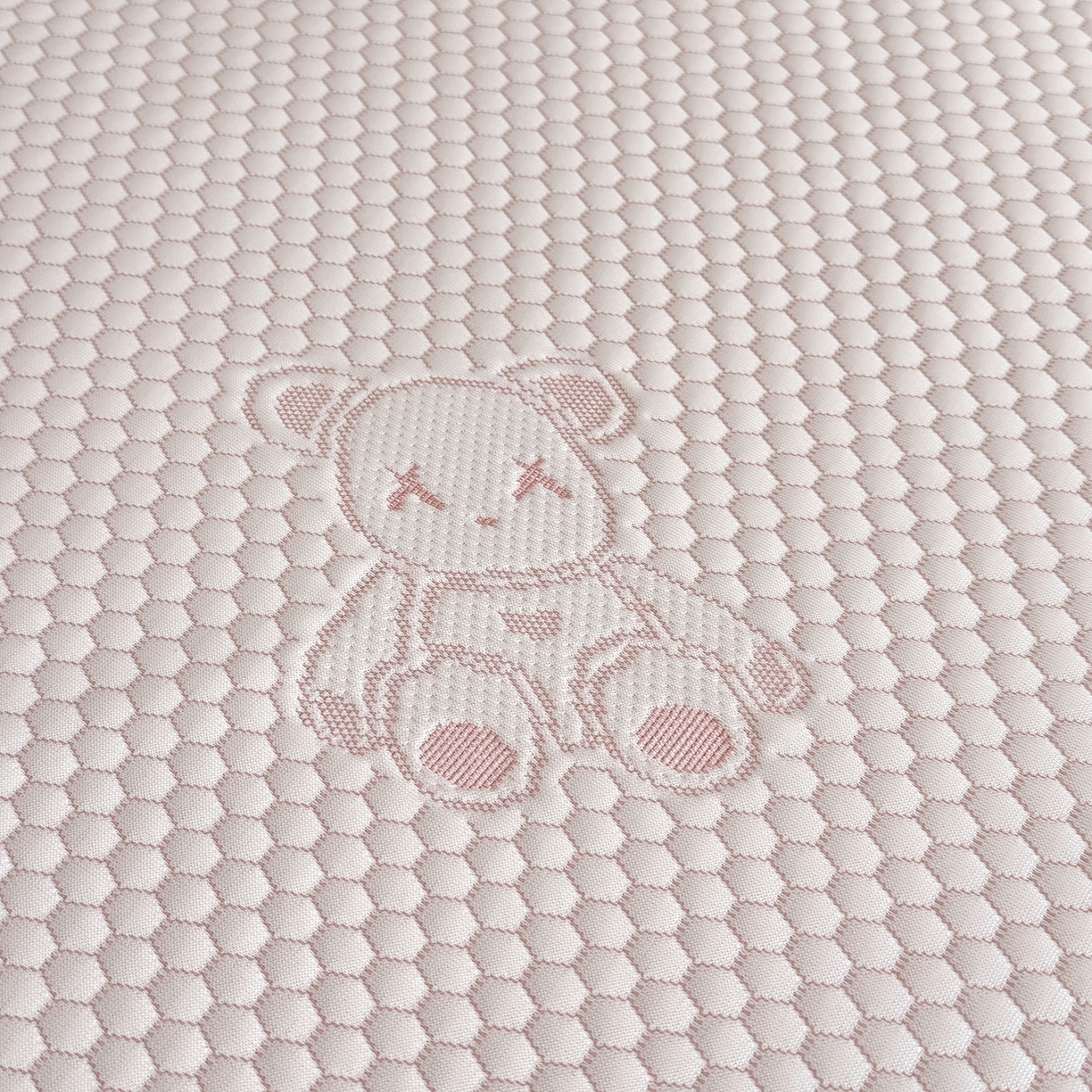 91家纺网 家纺一手货源 找家纺 奇丝雅 2026新款夏季A类卡通冰豆豆冰丝凉席枕套凉感家用可机洗单人学生宿舍48×74cm一只一对 抱抱熊-粉