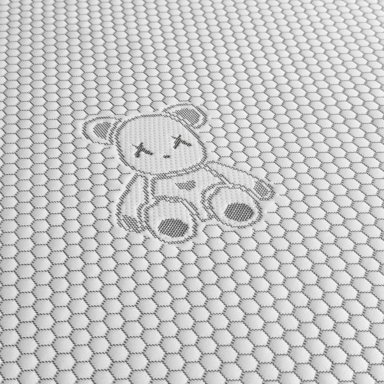 91家纺网 家纺一手货源 找家纺 奇丝雅 2026新款夏季A类卡通冰豆豆冰丝凉席枕套凉感家用可机洗单人学生宿舍48×74cm一只一对 抱抱熊-灰