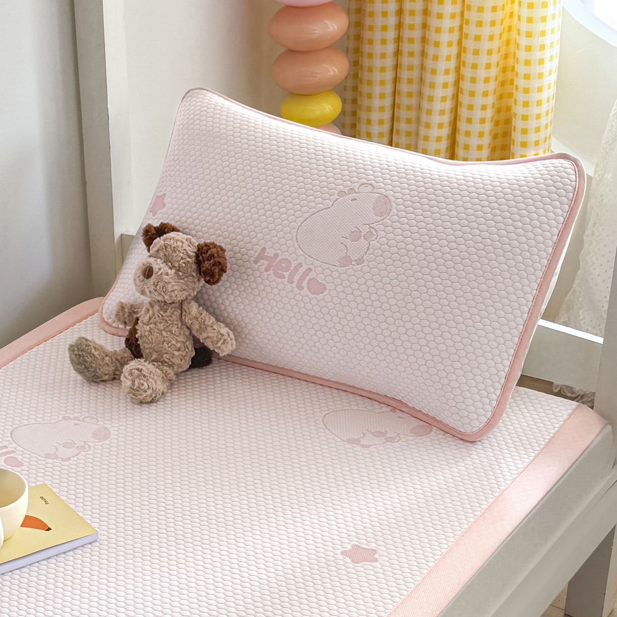 91家纺网 家纺一手货源 找家纺 （总）家品罗兰 2026新款夏季A类卡通冰豆豆冰丝凉席枕套凉感家用可机洗单人学生宿舍48×74cm一只一对