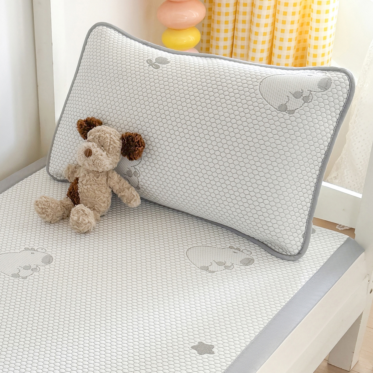 91家纺网 家纺一手货源 找家纺 （总）家品罗兰 2026新款夏季A类卡通冰豆豆冰丝凉席枕套凉感家用可机洗单人学生宿舍48×74cm一只一对