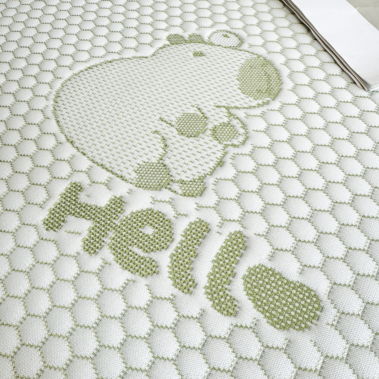 91家纺网 家纺一手货源 找家纺 奇丝雅 2026新款夏季A类卡通冰豆豆冰丝凉席枕套凉感家用可机洗单人学生宿舍48×74cm一只一对 卡皮巴拉-绿