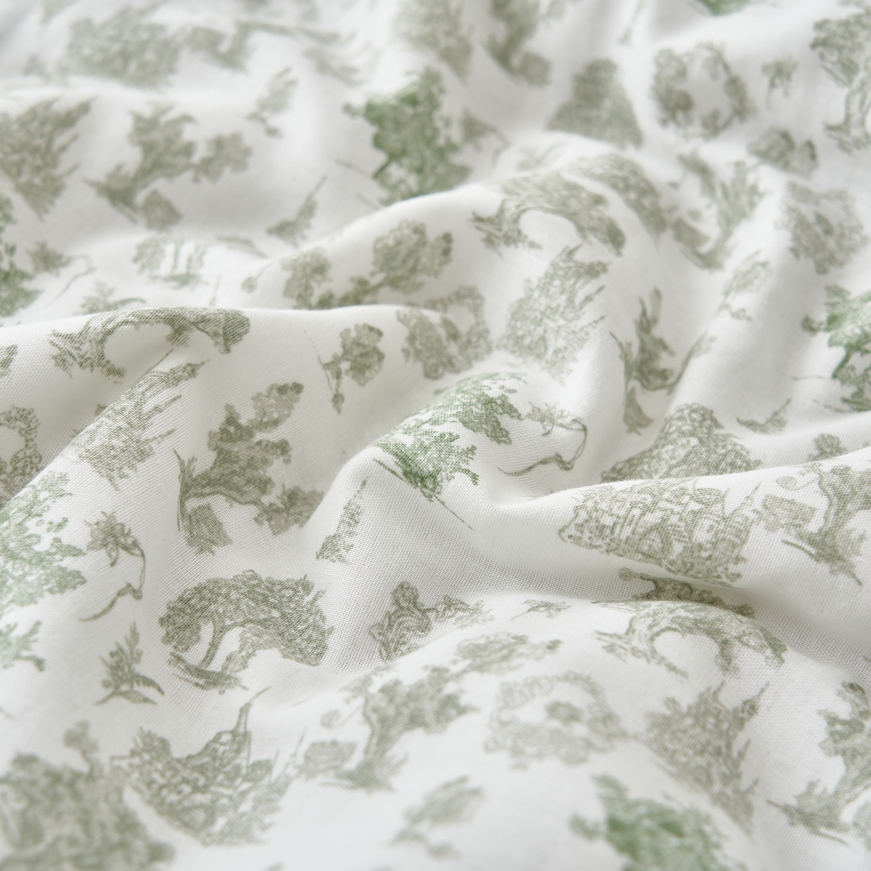 91家纺网 家纺一手货源 找家纺 晨曦家纺 2026新款全棉双层纱夏被四件套复古纯棉中国风夏凉被 清野序