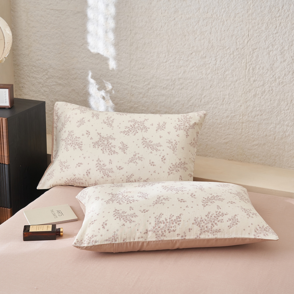 91家纺网 家纺一手货源 找家纺 晨曦家纺 2026新款全棉双层纱夏被四件套复古纯棉中国风夏凉被 蓝铃花语