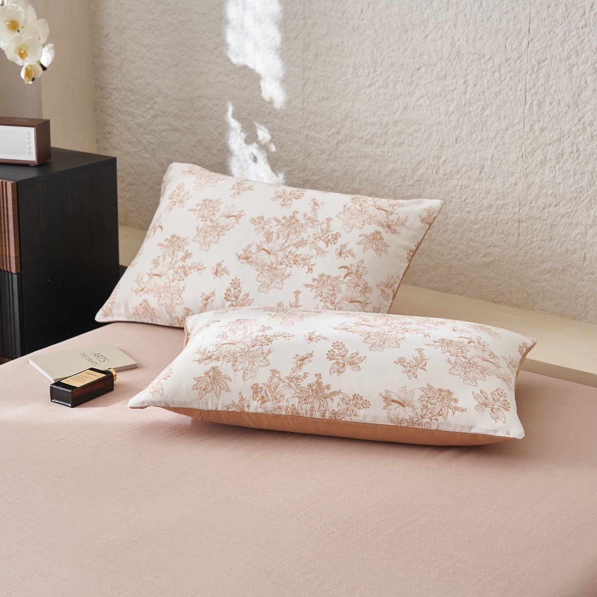 91家纺网 家纺一手货源 找家纺 晨曦家纺 2026新款全棉双层纱夏被四件套复古纯棉中国风夏凉被 漫花叙