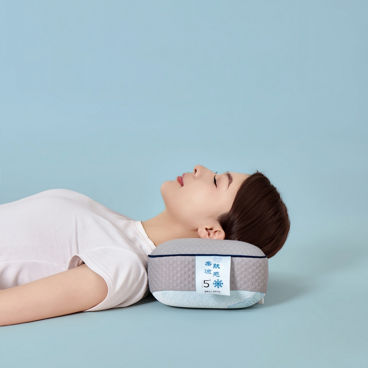 91家纺网 家纺一手货源 找家纺 永旺家纺 2026新款太空凉感记忆枕枕头枕芯 太空午休枕-灰