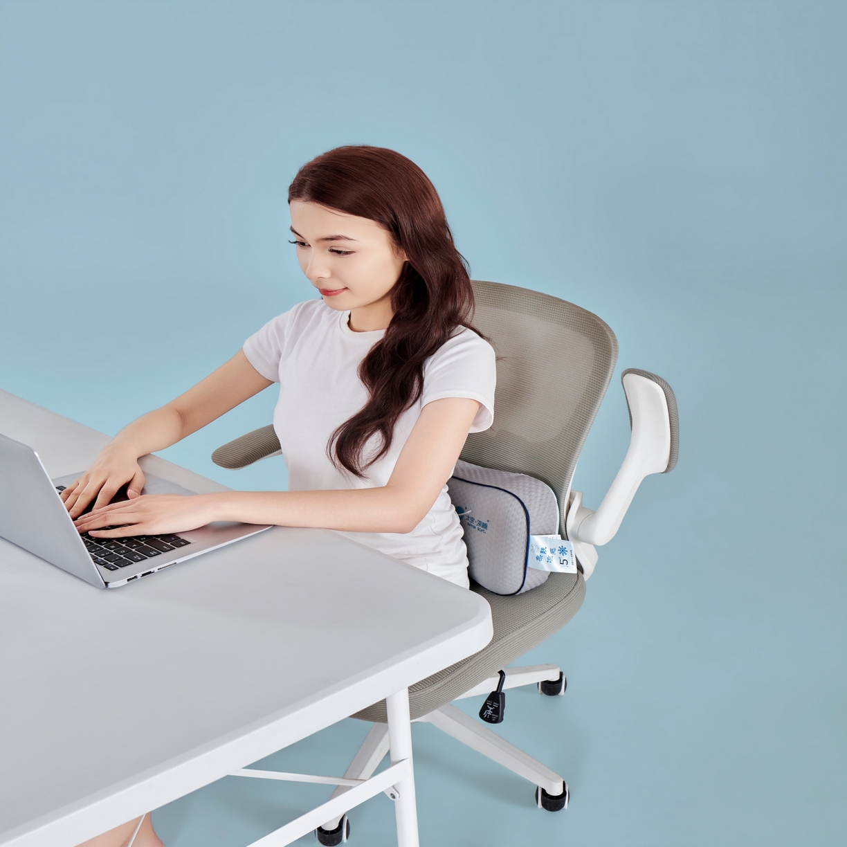 91家纺网 家纺一手货源 找家纺 永旺家纺 2026新款太空凉感记忆枕枕头枕芯 太空午休枕-灰