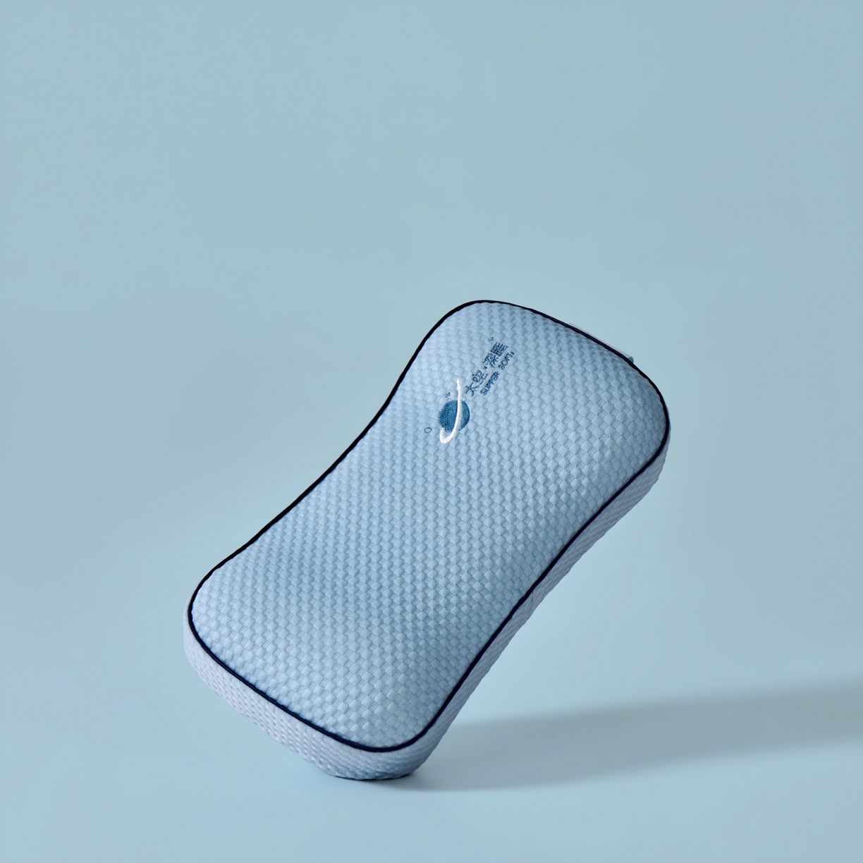 91家纺网 家纺一手货源 找家纺 永旺家纺 2026新款太空凉感记忆枕枕头枕芯 太空午休枕-蓝