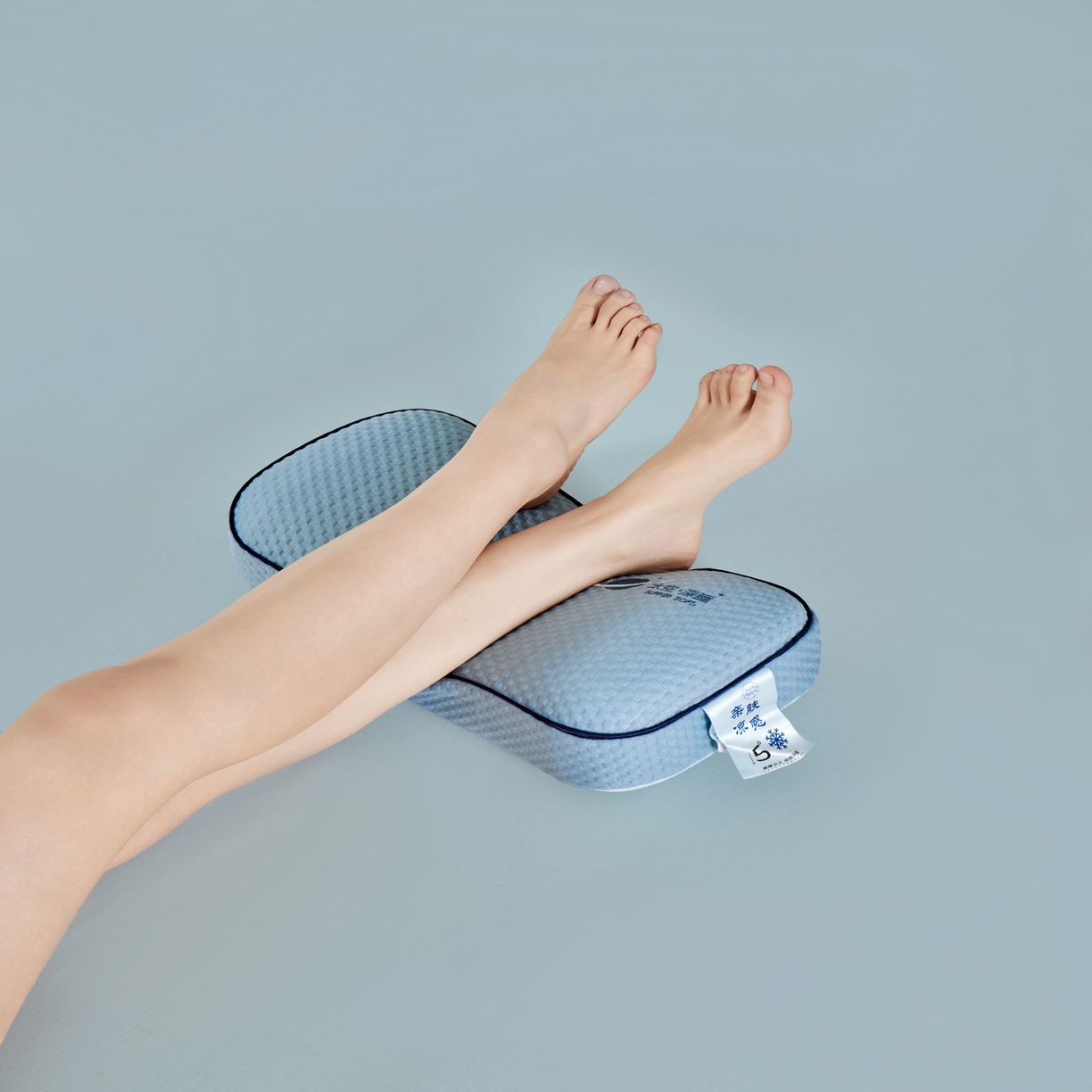 91家纺网 家纺一手货源 找家纺 永旺家纺 2026新款太空凉感记忆枕枕头枕芯 太空午休枕-蓝