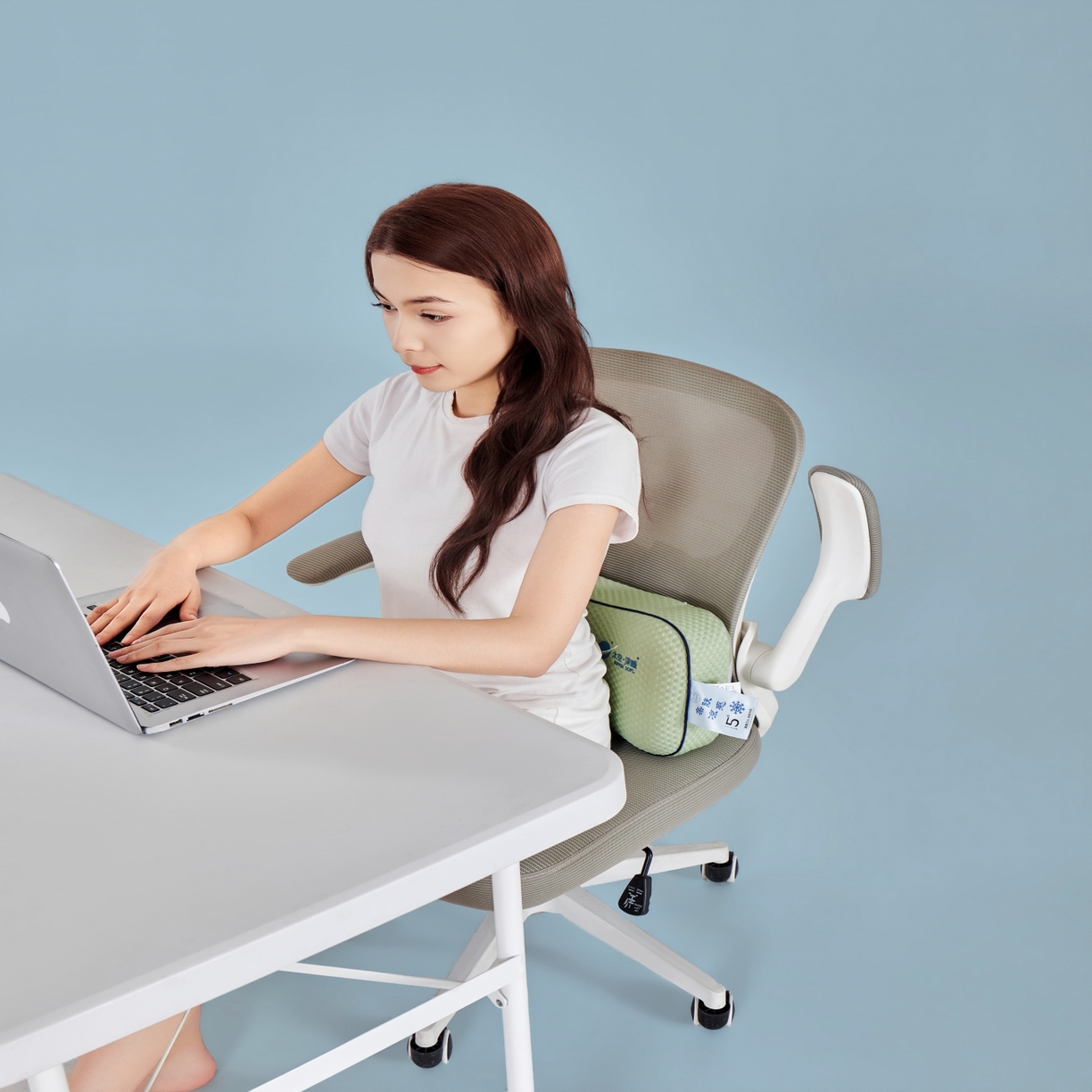 91家纺网 家纺一手货源 找家纺 永旺家纺 2026新款太空凉感记忆枕枕头枕芯 太空午休枕-绿