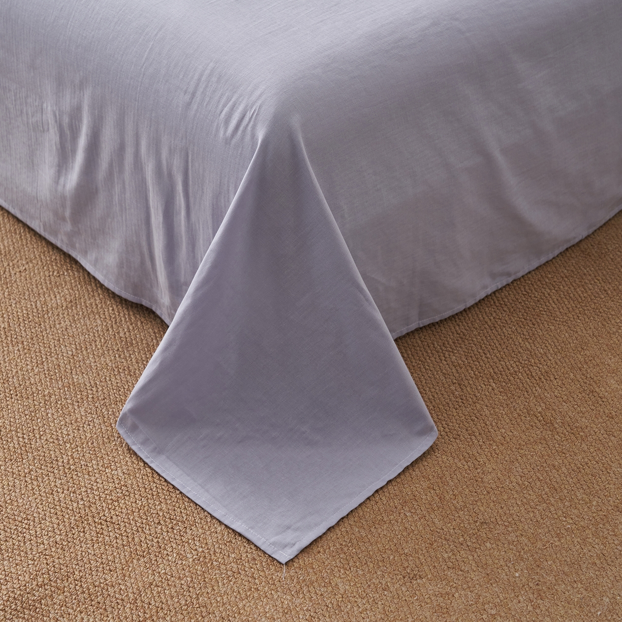 91家纺网 家纺一手货源 找家纺 晨曦家纺 2026新款全棉双层纱夏被四件套复古纯棉中国风夏凉被 紫雾花野