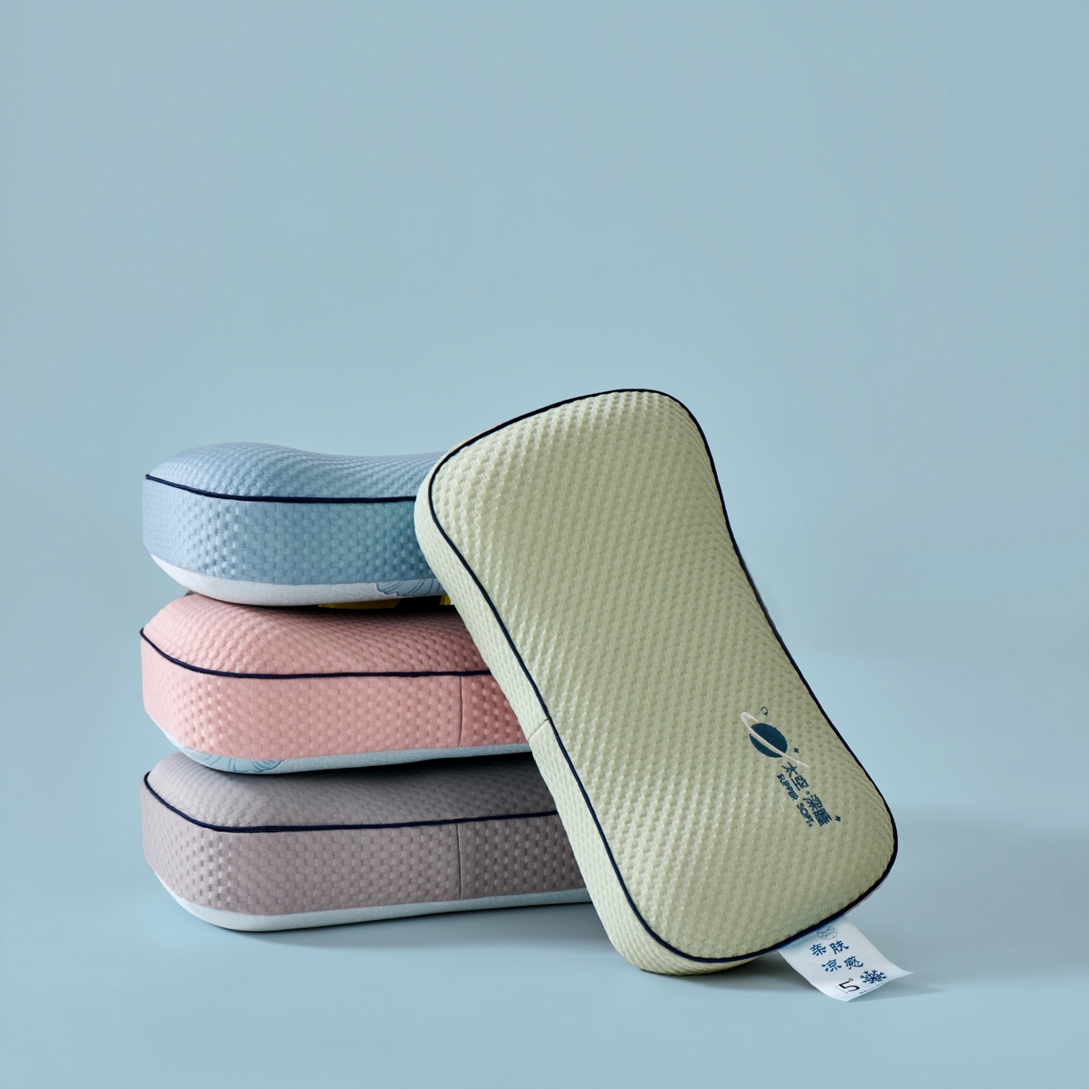 91家纺网 家纺一手货源 找家纺 永旺家纺 2026新款太空凉感记忆枕枕头枕芯 组合图