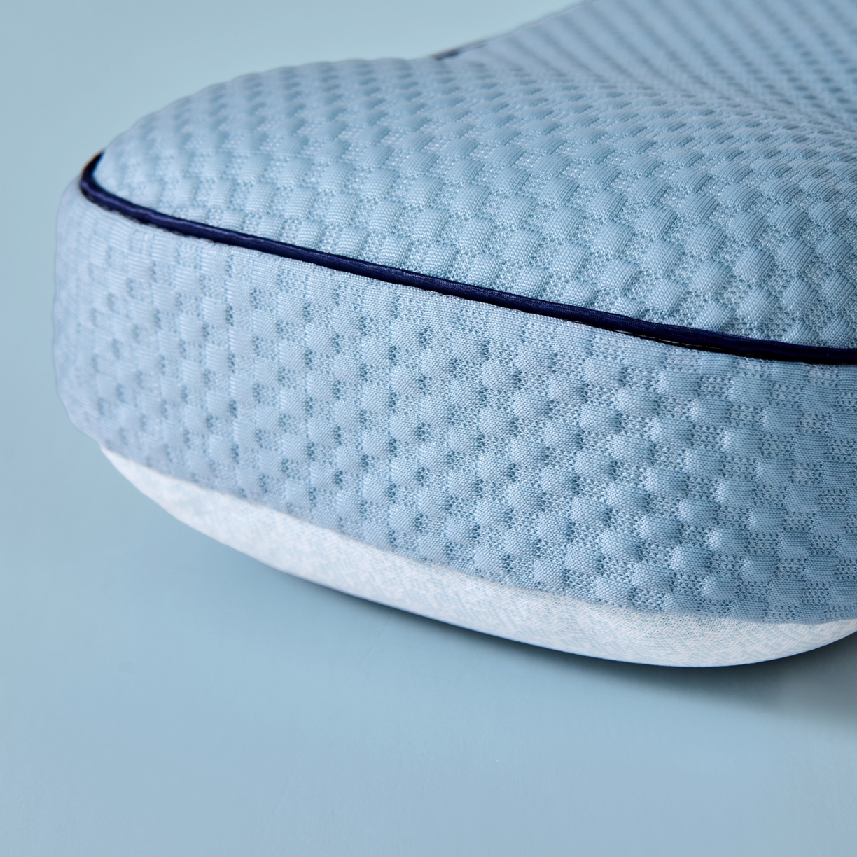 91家纺网 家纺一手货源 找家纺 永旺家纺 2026新款太空凉感记忆枕枕头枕芯 太空午休枕-蓝