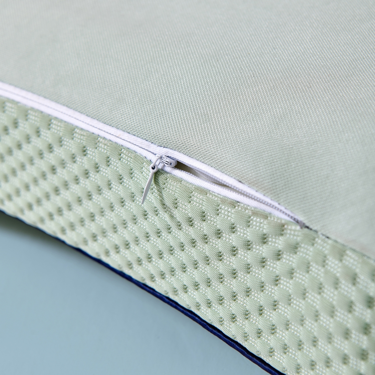 91家纺网 家纺一手货源 找家纺 永旺家纺 2026新款太空凉感记忆枕枕头枕芯 太空午休枕-绿