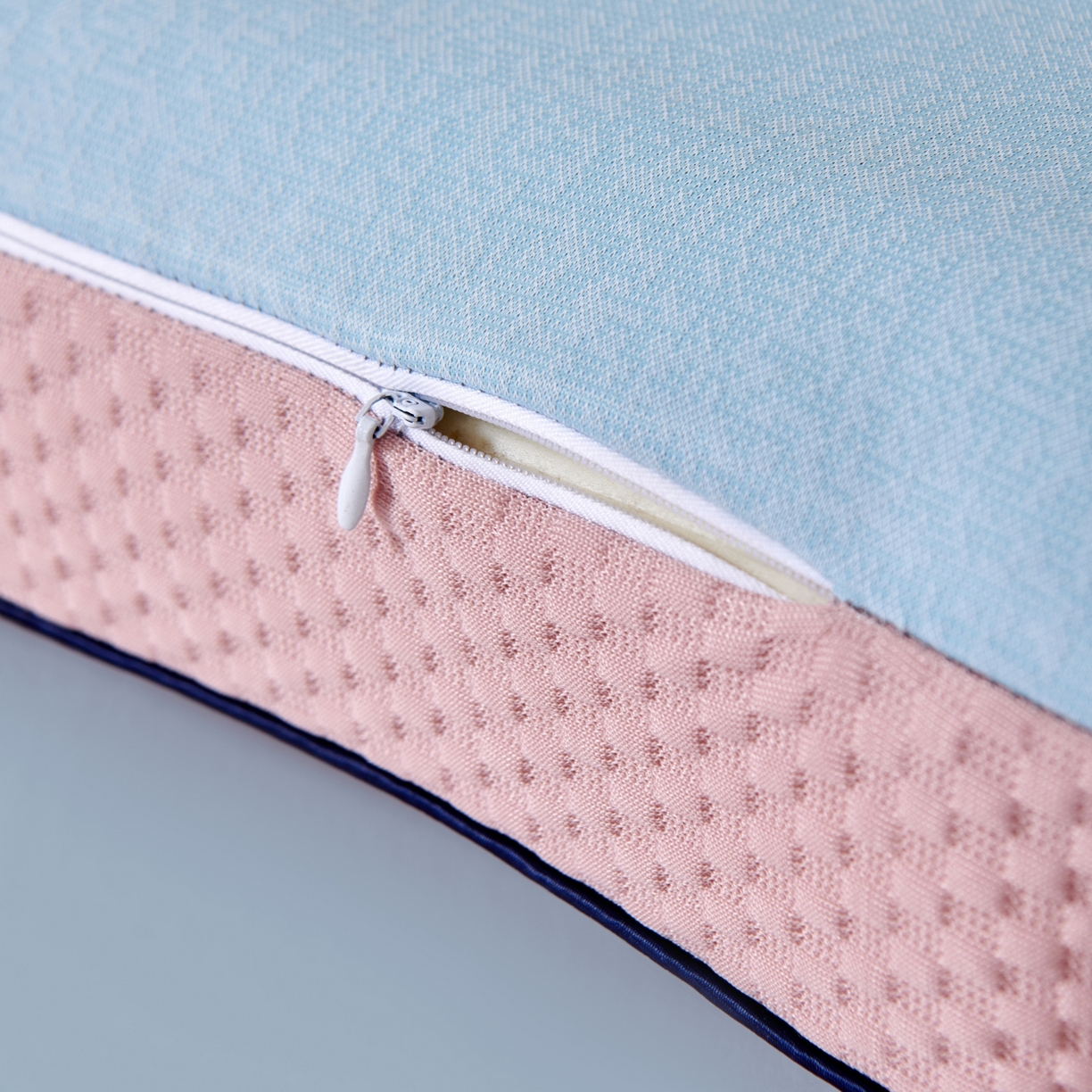 91家纺网 家纺一手货源 找家纺 永旺家纺 2026新款太空凉感记忆枕枕头枕芯 太空午休枕-粉