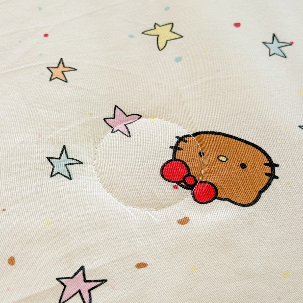 91家纺网 家纺一手货源 找家纺 雅萱家纺 2026新款印花双面全棉棉花夏被 彩星Kity