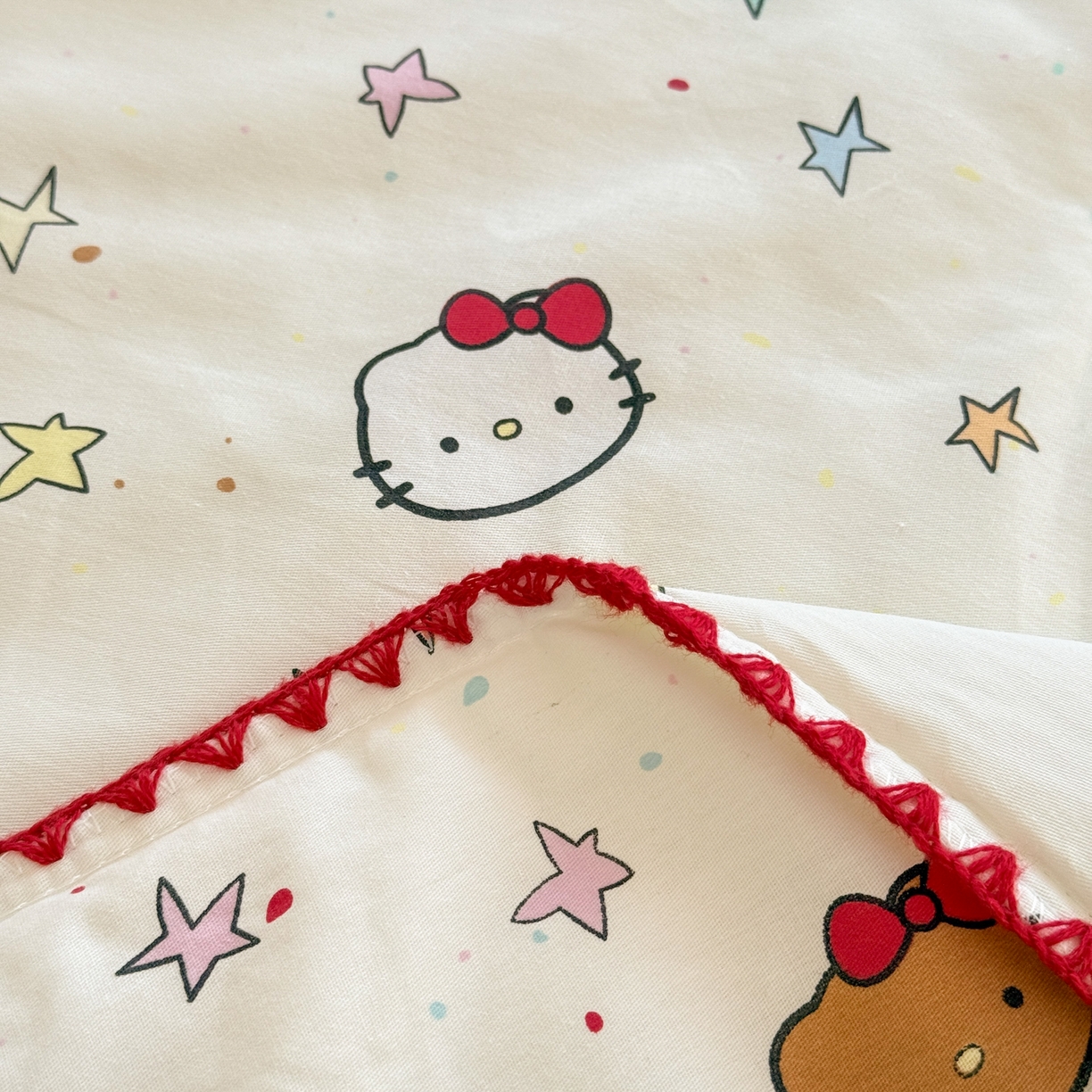 91家纺网 家纺一手货源 找家纺 雅萱家纺 2026新款印花双面全棉棉花夏被 彩星Kity