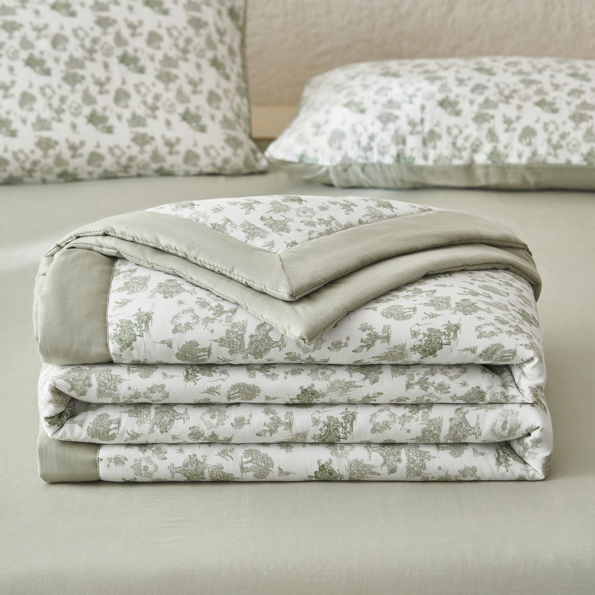 91家纺网 家纺一手货源 找家纺 （总）晨曦家纺 2026新款全棉双层纱夏被四件套复古纯棉中国风夏凉被